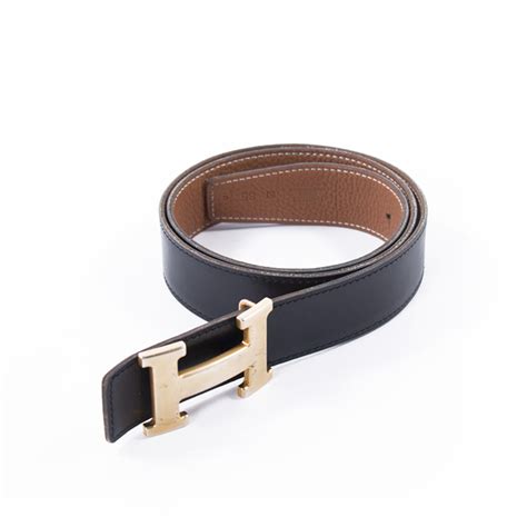 hermes traditional black and tan reversible belt|authentic hermes reversible belt.